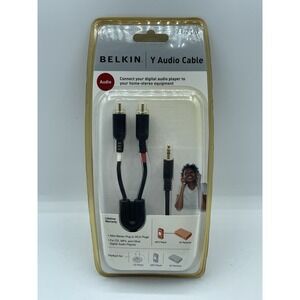 NEW Belkin Y Audio Cable 7" Phone or Device to AV Receiver NIB